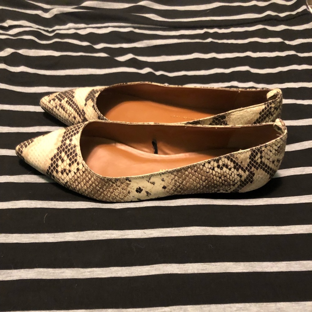 GAP snake skin flats
